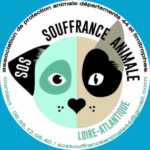 logo de l'association de protection animale "SOS souffrance animale Loire-Atlantique.